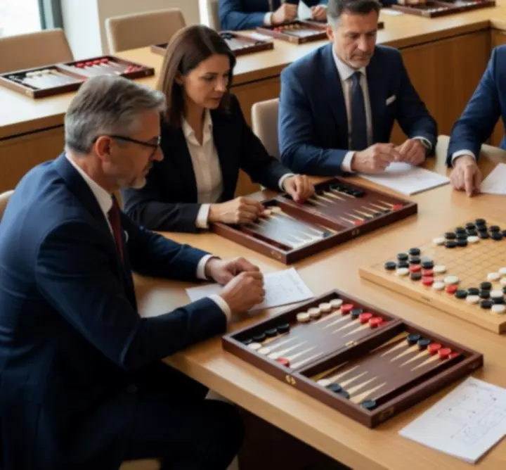Stratégiai társasjáték gyakorló szituáció
