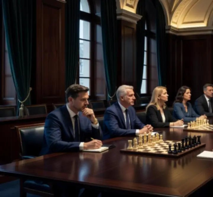Prémium coaching ülés stratégiai játékokról, mentor és diákok közösen elemeznek